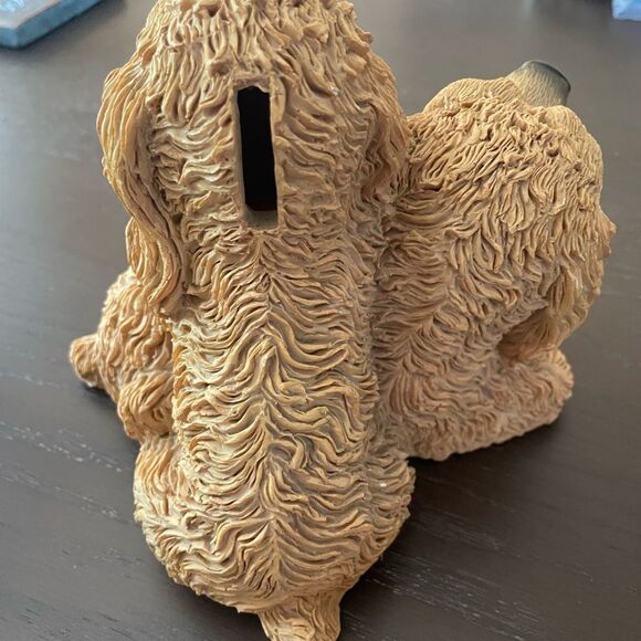 Cocker Spaniel Double Pup Ceramic 1990’s Bank Figure - Picture 7 of 14